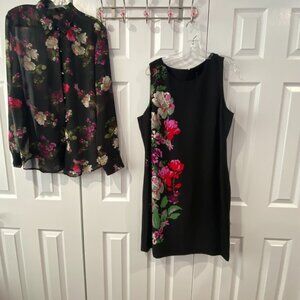 IMNY Dress and Blouse coverup SZ Lg (2 pieces)